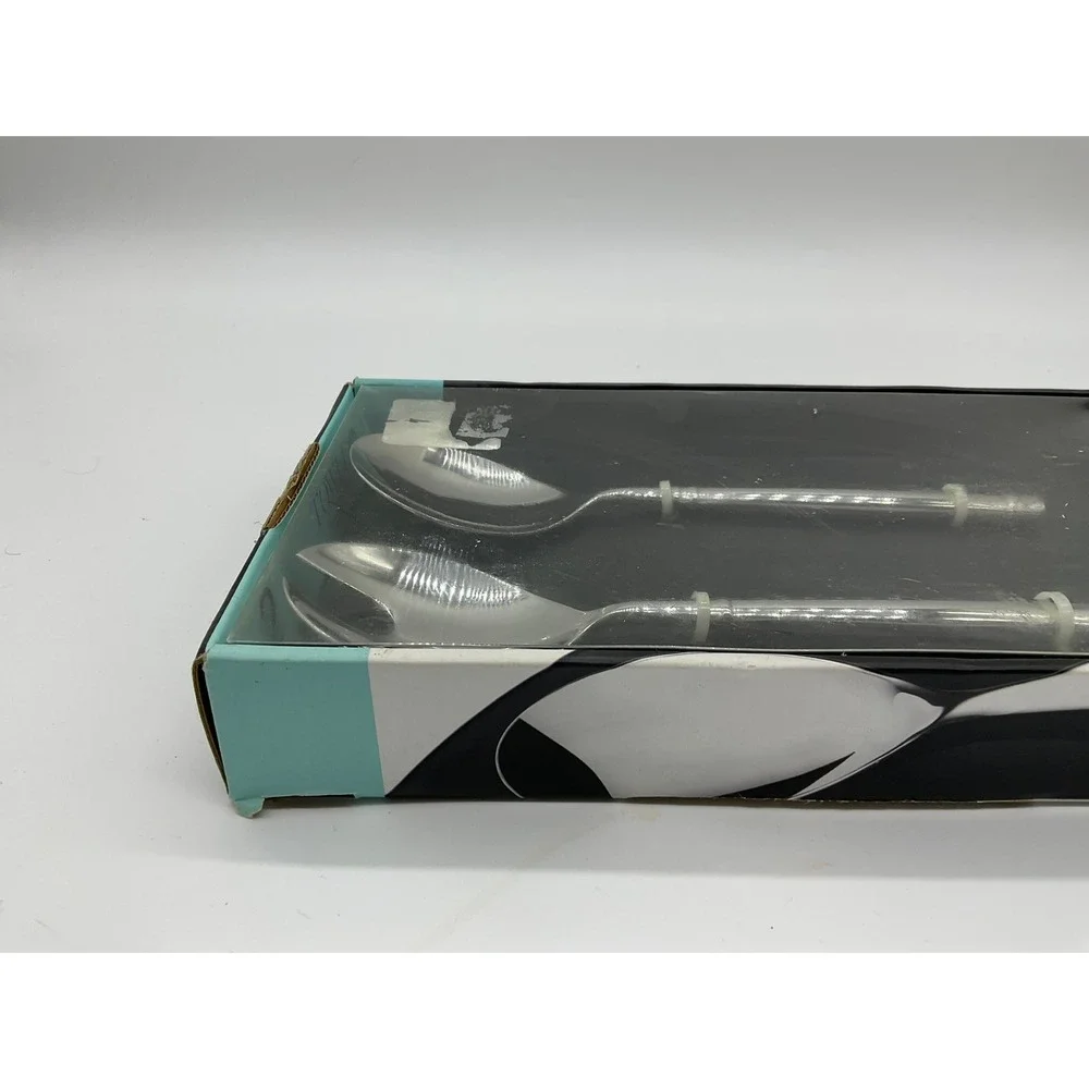 Towle Living Stephanie Salad Serving Set 2pc Silver Forged Stainless Steel New